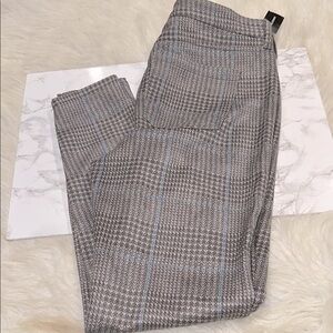 Liverpool Madonna skinny grey plaid super soft pants size 12/31 new with tags
